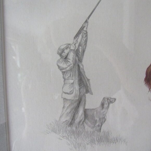 NIGEL HEMMING SIGNED PRINT/IRISH SETTERS 23 X 19 INCHES - Picture 5 of 11